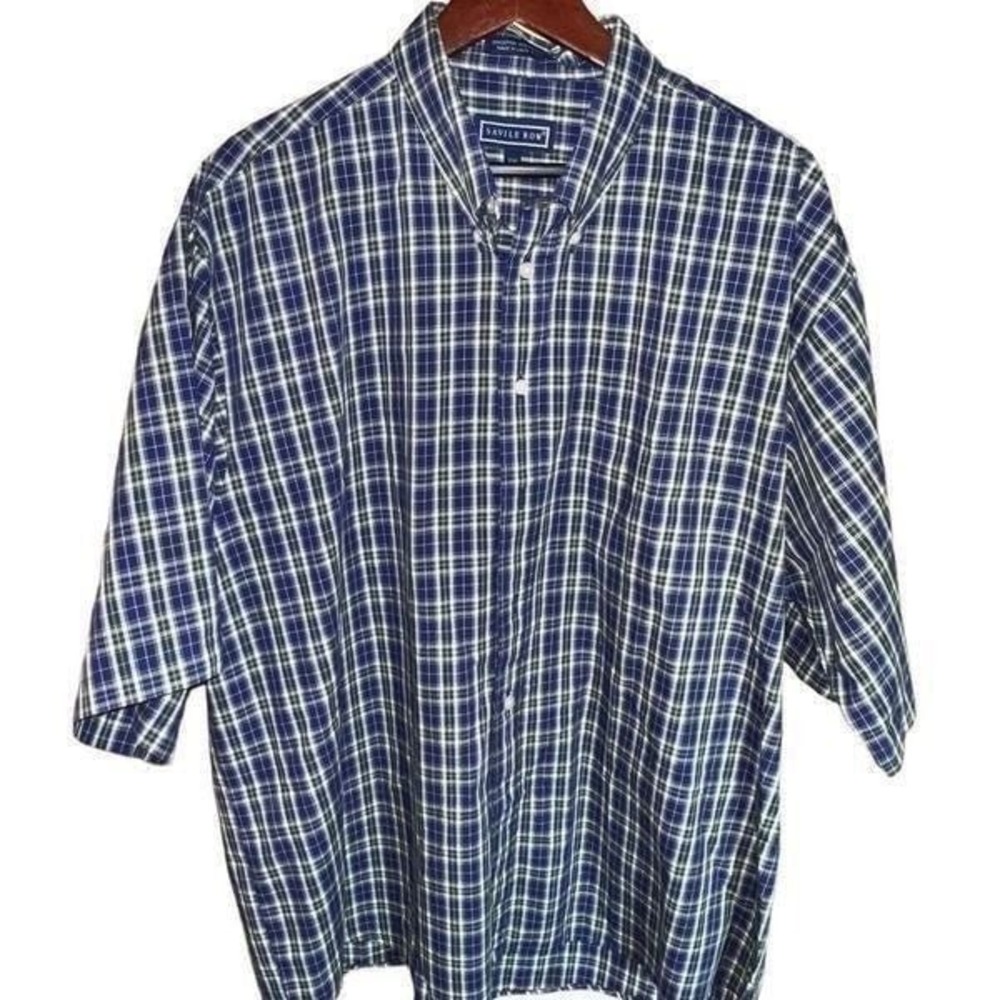 Savile Row short sleeved button front casual shirt size‎ XXL
